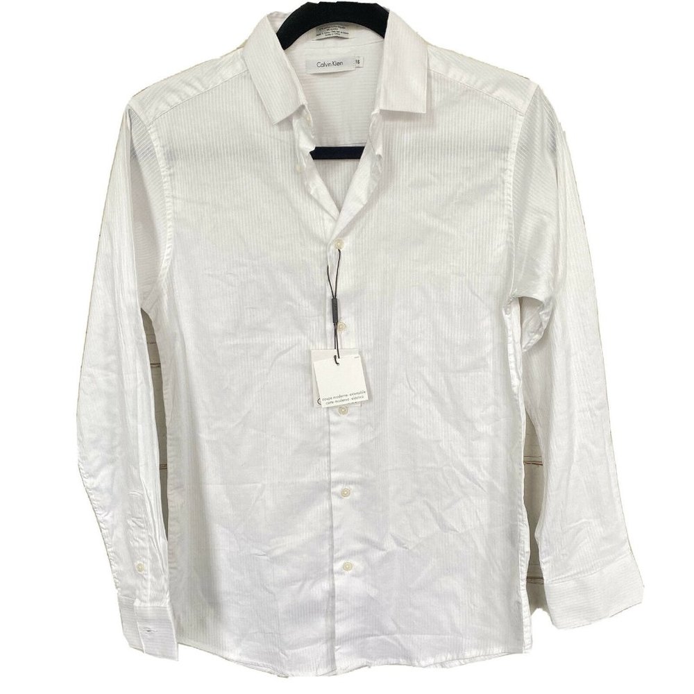 Calvin Klein Modern Slim Fit Stretch Button Up 16